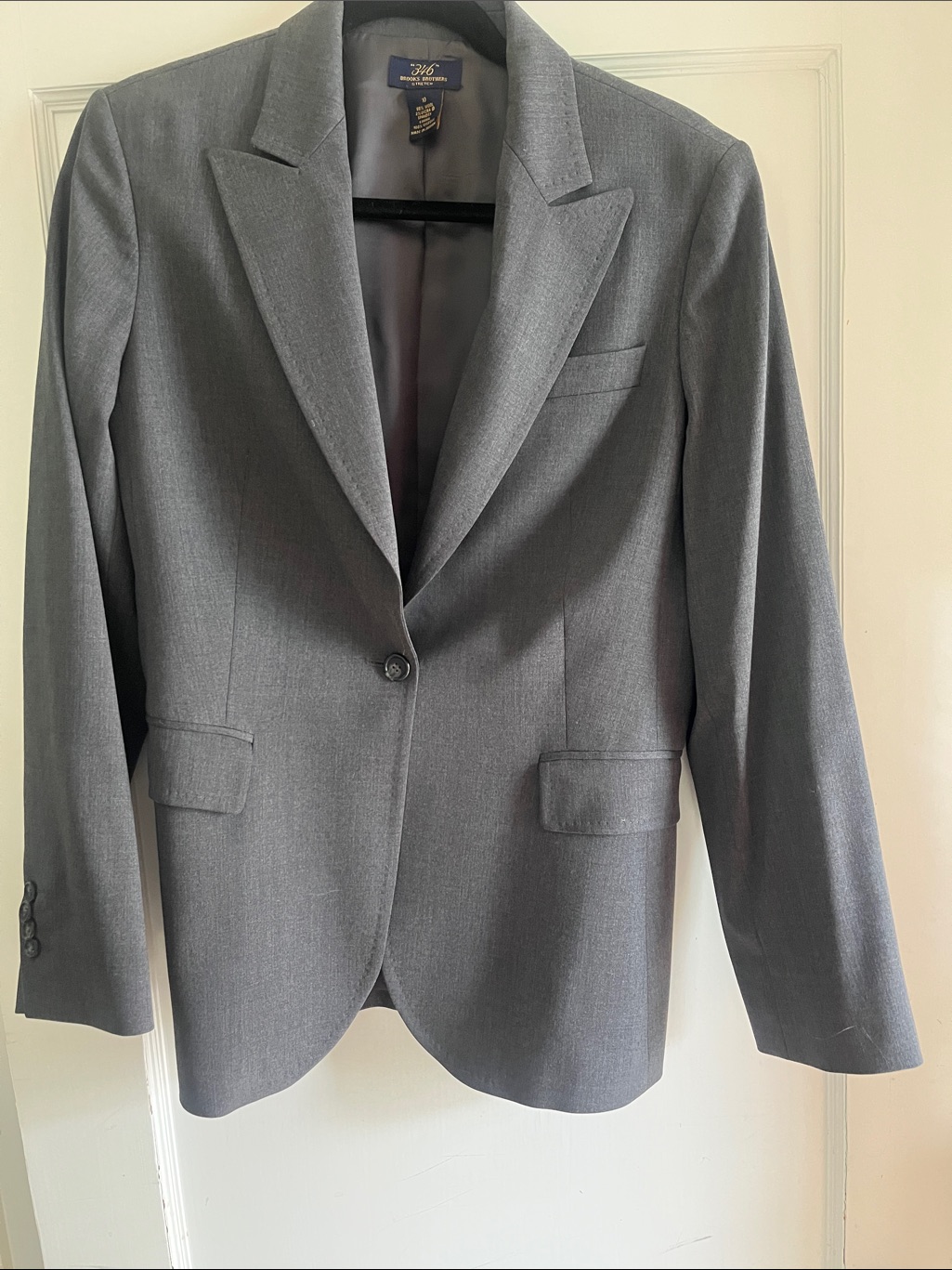 Brooks Brothers Gray Wool Women's Blazer